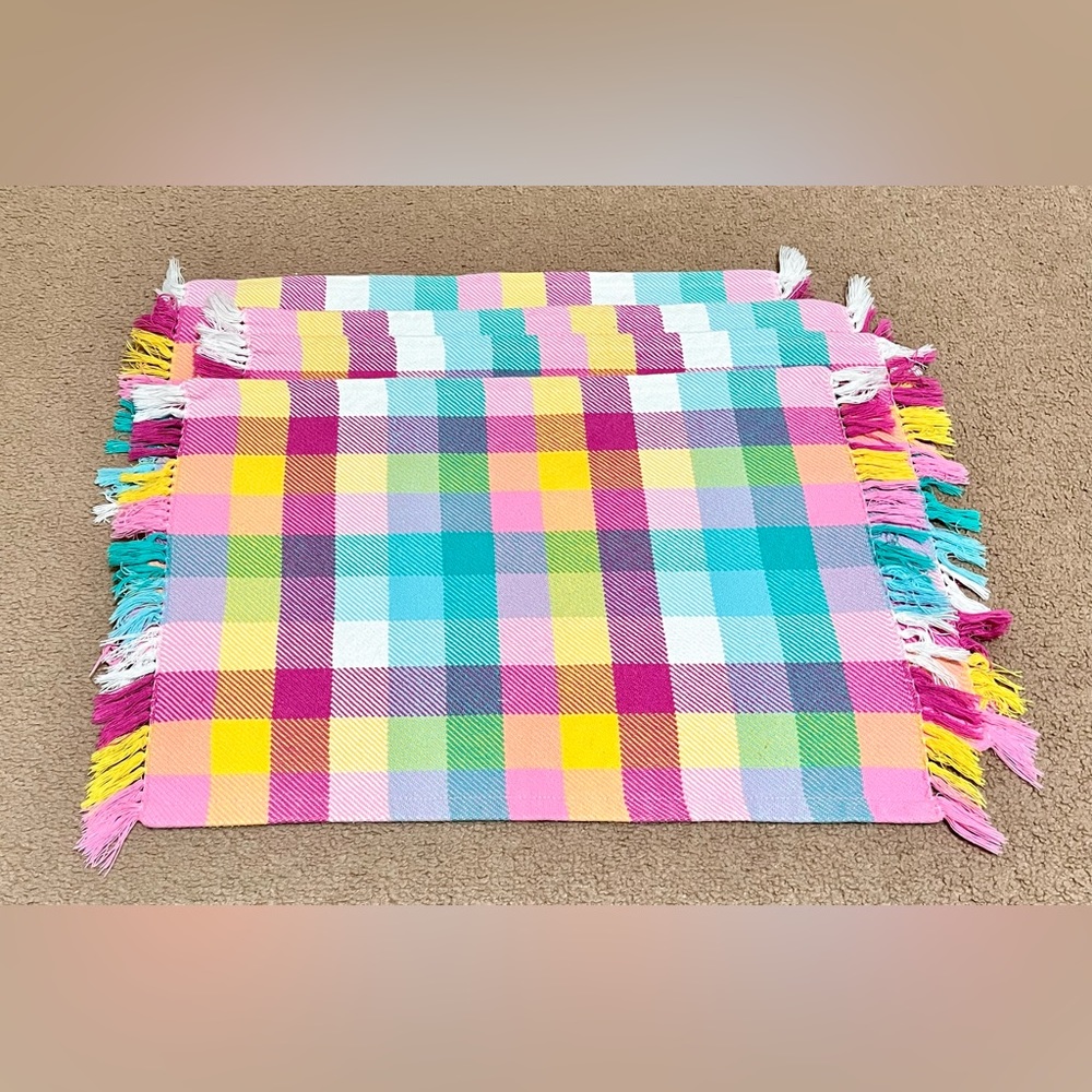 Target Easter/Spring Cloth Placemats in Plaid